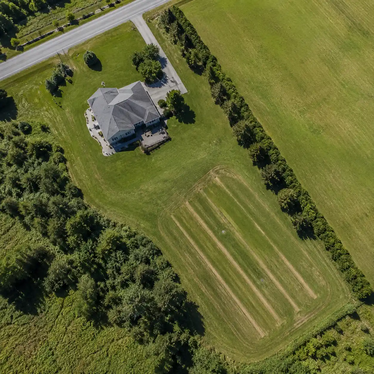 Aerial view of a Midlands, SC property within our three-county service area